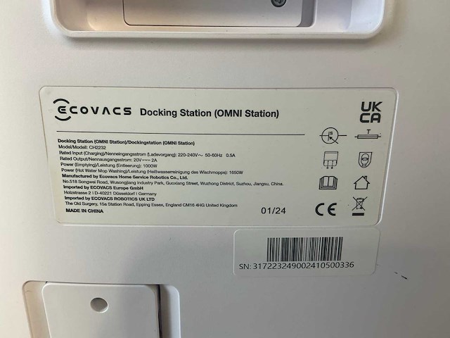 Ecovacs deebot t20 omni robotstofzuiger - afbeelding 1 van  1