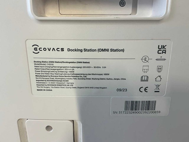 Ecovacs deebot t20 omni robotstofzuiger - afbeelding 10 van  12