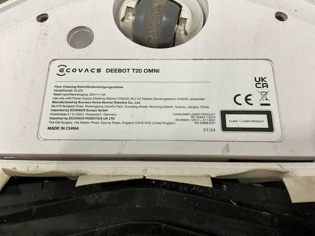 Ecovacs deebot t20 omni robotstofzuiger - afbeelding 3 van  12