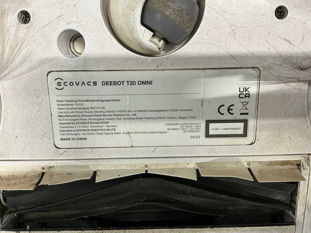 Ecovacs deebot t20 omni robotstofzuiger - afbeelding 9 van  9