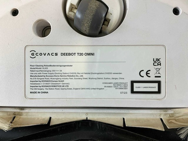 Ecovacs deebot t20 omni robotstofzuiger - afbeelding 9 van  9