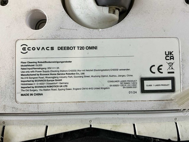 Ecovacs deebot t20 omni robotstofzuiger - afbeelding 8 van  8