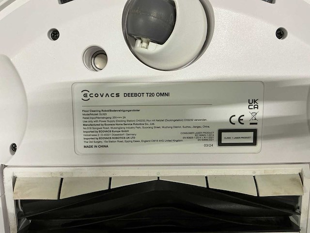 Ecovacs deebot t20 omni robotstofzuiger - afbeelding 9 van  9