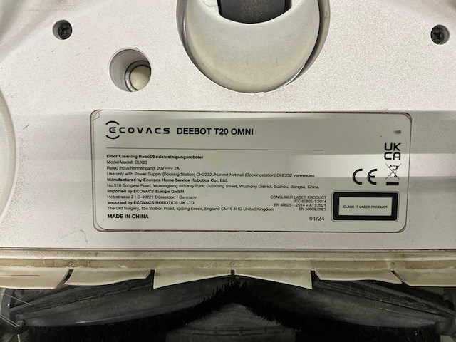 Ecovacs deebot t20 omni robotstofzuiger - afbeelding 9 van  9