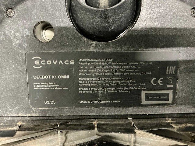 Ecovacs deebot x1 omni robotstofzuiger - afbeelding 9 van  9