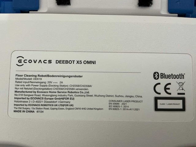 Ecovacs deebot x5 omni robotstofzuiger - afbeelding 11 van  12