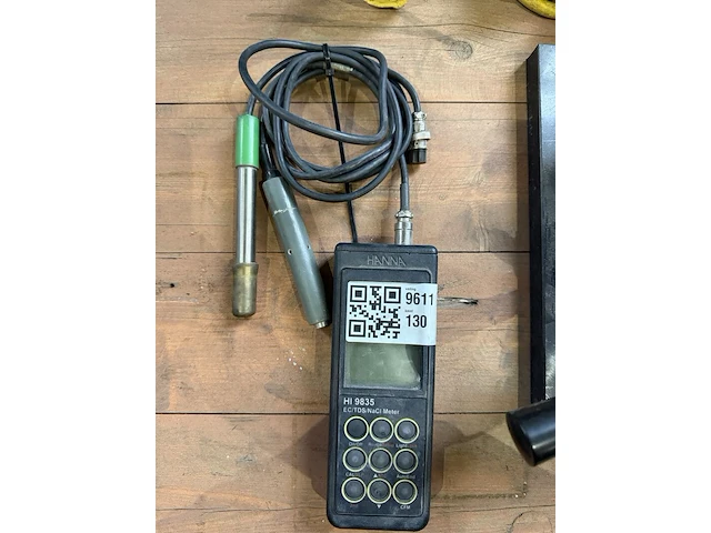 Ec/tds/nacl meter met sondes, hanna, hi9835, zwart - afbeelding 1 van  4
