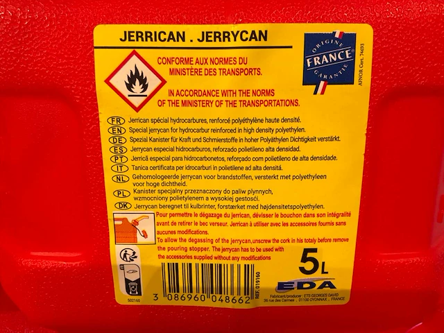 Eda 5l jerrycan (8x) - afbeelding 4 van  4