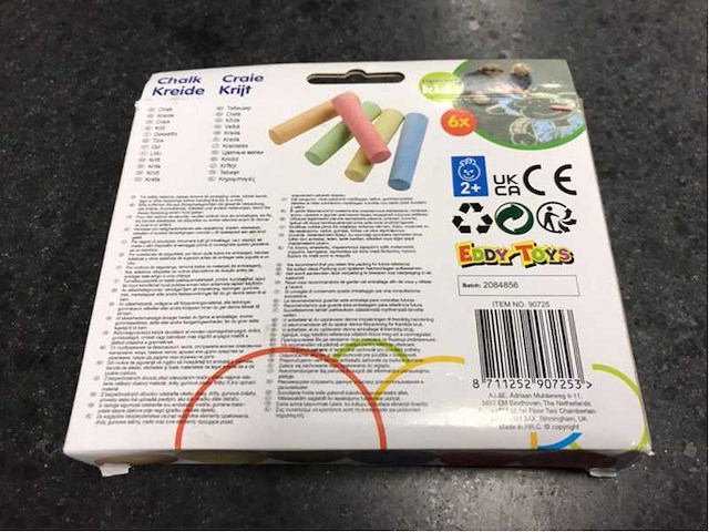 Eddy toys - krijt (252x) - afbeelding 3 van  4