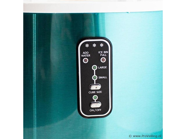 Edelstalen ijsblokjesmachine - 120 watt - blauw - afbeelding 5 van  5