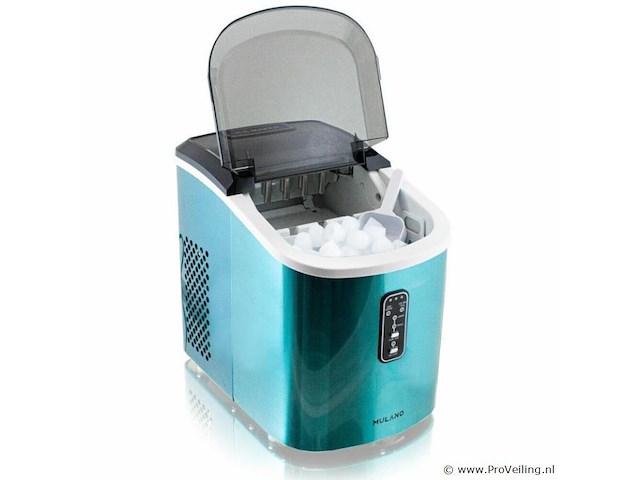 Edelstalen ijsblokjesmachine - 120 watt - blauw - afbeelding 1 van  5