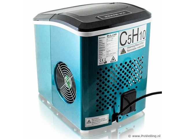 Edelstalen ijsblokjesmachine - 120 watt - blauw - afbeelding 3 van  5