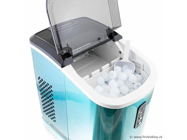 Edelstalen ijsblokjesmachine - 120 watt - blauw - afbeelding 4 van  5