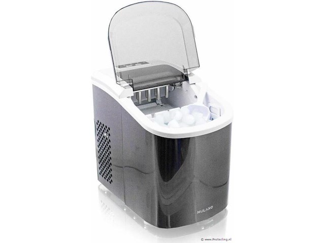 Edelstalen ijsblokjesmachine - 120 watt - donkergrijs - afbeelding 1 van  3