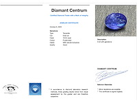 Edelsteen - 18.04 carat natuurlijke tanzaniet - afbeelding 4 van  4