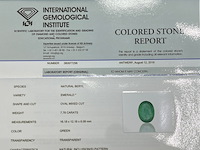 Edelsteen - 7.78 carat groene smaragd (gecertificeerd) - afbeelding 4 van  4