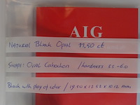 Edelsteen | natural black opal 11.50ct - afbeelding 5 van  5