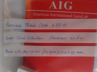 Edelsteen | natural black opal 3.85ct - afbeelding 4 van  4