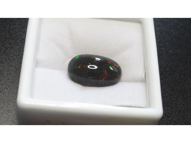 Edelsteen | natural black opal 6.42ct - afbeelding 1 van  4