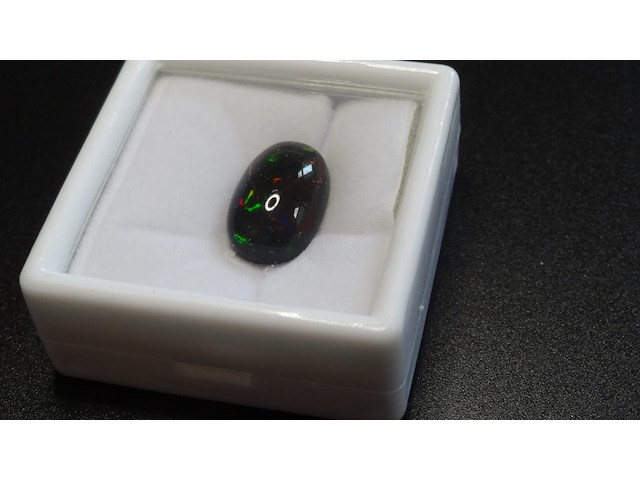 Edelsteen | natural black opal 6.42ct - afbeelding 2 van  4
