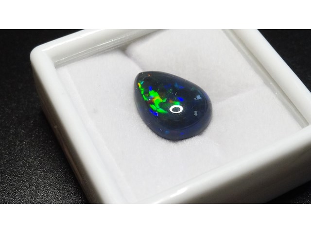 Edelsteen | natural black opal 7.45ct - afbeelding 4 van  5