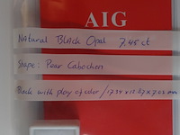 Edelsteen | natural black opal 7.45ct - afbeelding 5 van  5