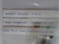 Edelsteen | natural emerald 0.64ct - afbeelding 5 van  5