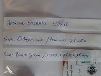 Edelsteen | natural emerald 0.85ct - afbeelding 5 van  5