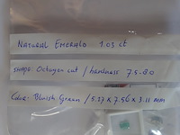 Edelsteen | natural emerald 1.03ct - afbeelding 2 van  5