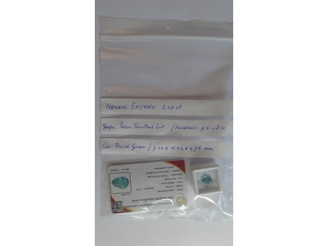 Edelsteen | natural emerald 2.47ct - afbeelding 5 van  5