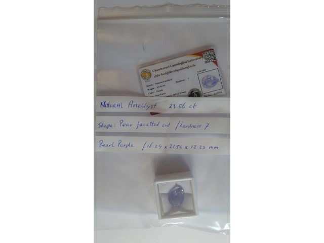 Edelsteen | natural pearl amethyst 23.56ct - afbeelding 7 van  7