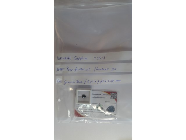 Edelsteen | natural sapphire 1.23ct - afbeelding 5 van  5