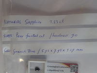 Edelsteen | natural sapphire 1.23ct - afbeelding 5 van  5