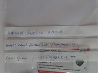 Edelsteen | natural sapphire 7.30ct - afbeelding 4 van  4