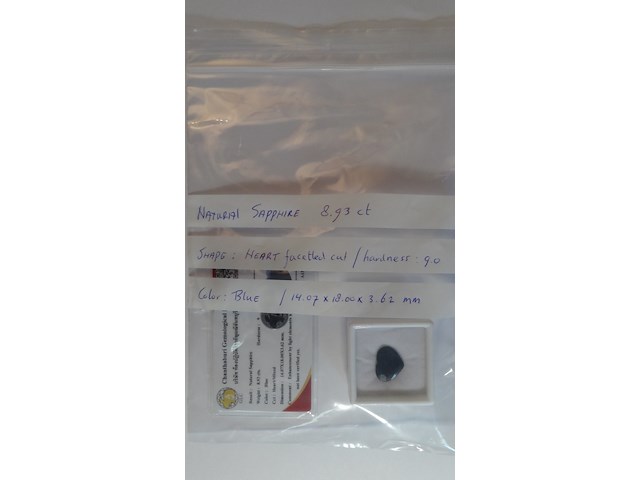 Edelsteen | natural sapphire 8.93ct - afbeelding 6 van  6