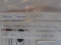 Edelsteen | natural sapphire 8.93ct - afbeelding 6 van  6