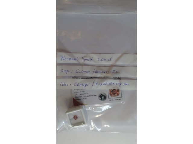 Edelsteen | natural spinel 1.04ct - afbeelding 5 van  5