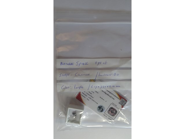 Edelsteen | natural spinel 1.91ct - afbeelding 5 van  5