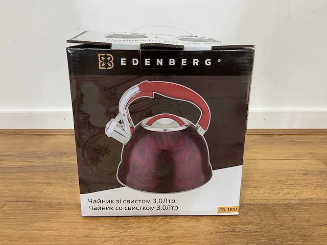 Edenberg eb-1910 rood waterkoker - afbeelding 1 van  13