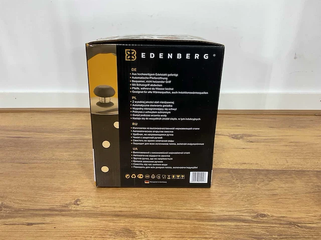 Edenberg eb-1922 zwart/wit waterkoker - afbeelding 2 van  13