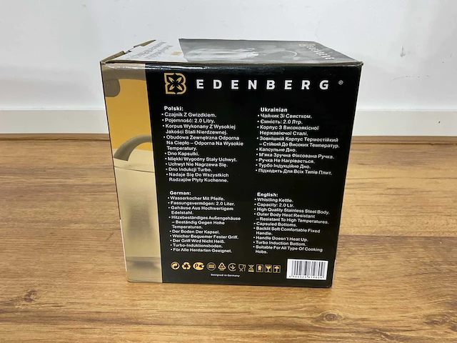 Edenberg eb-1980 zilver waterkoker - afbeelding 5 van  5