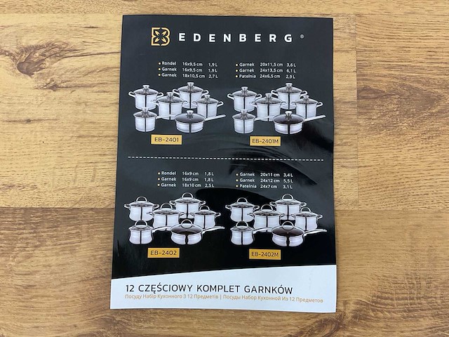 Edenberg eb-2420 pannen set - afbeelding 14 van  15