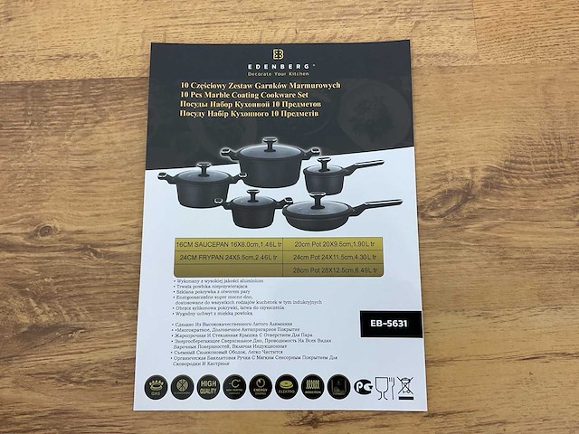 Edenberg eb-5631 pannen set - afbeelding 2 van  3