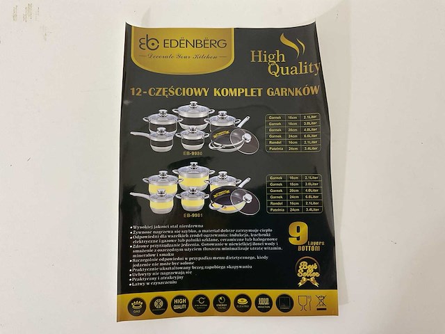 Edenberg eb-9980 pannen set - afbeelding 6 van  8