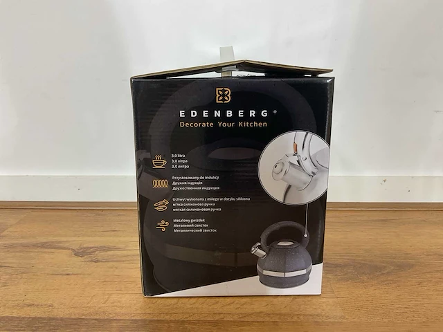Edenberg waterkoker eb-2475 zwart keukengerei - afbeelding 6 van  7