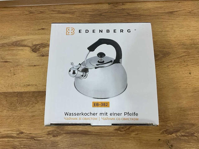 Edenberg waterkoker eb-382 zwart keukengerei - afbeelding 2 van  4