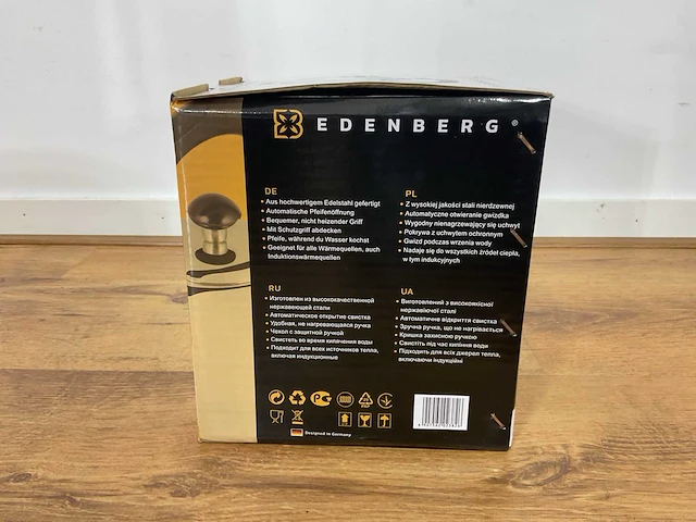 Edenberg waterkoker eb-382 zwart keukengerei - afbeelding 3 van  4