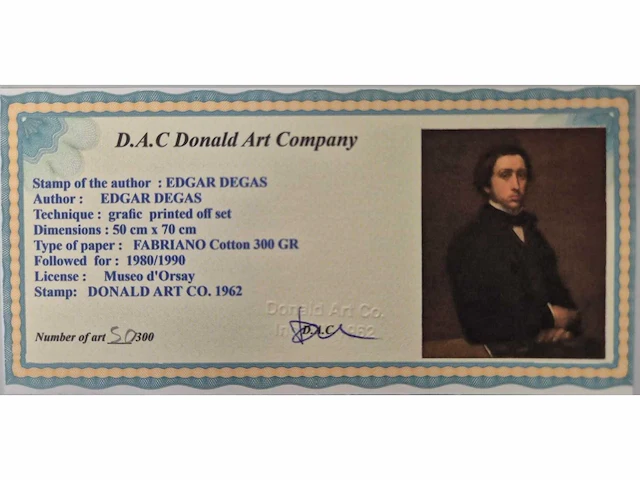 Edgar degas-litho - afbeelding 3 van  3