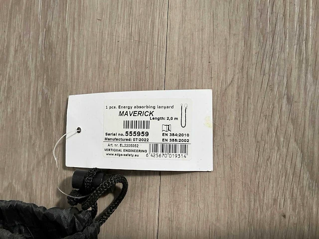 Edge safety - maverick - valbeveiligingslijn - afbeelding 2 van  2