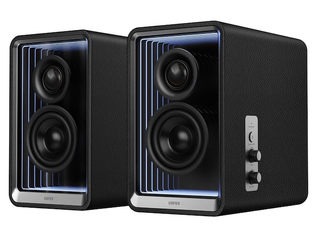 Edifier qr65 active design monitor luidspreker 70watt met rgb lichteffecten zwart - afbeelding 1 van  5